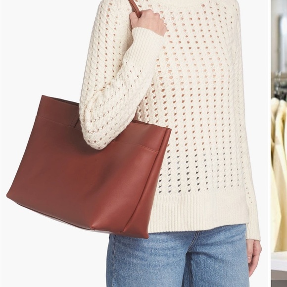 MADEWELL The Zip-Top Essential Tote in Warm Cinnamon NWOT - Picture 13 of 14